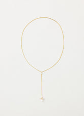 Silhouette Pearl Necklace - Gold