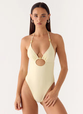 Santiago One Piece Swimsuit - Yellow