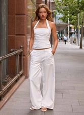 Seethal Low Rise Pants - White